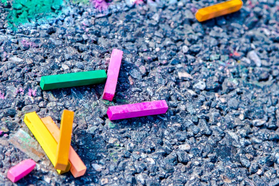 tizas de colores
